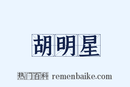 胡明星是什么意思的图片